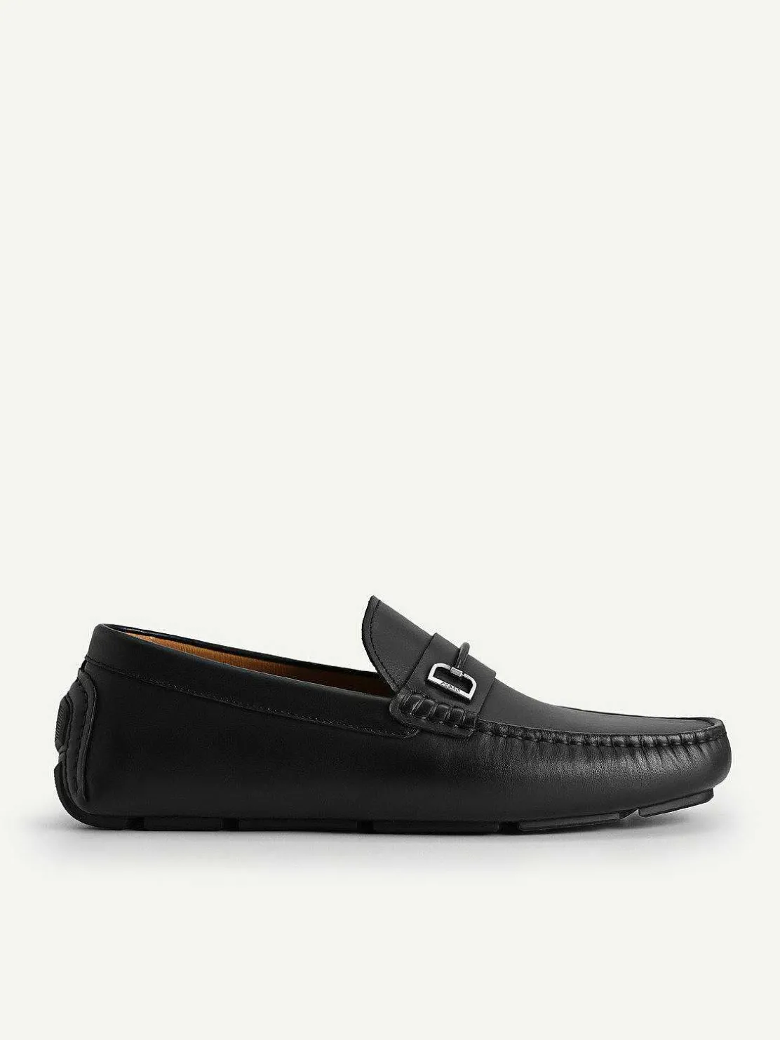 Leather Driving Shoes With Metal Bit