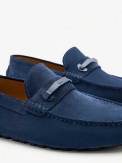 Leather Hardware Driving Shoes