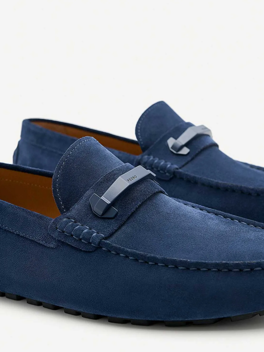 Leather Hardware Driving Shoes