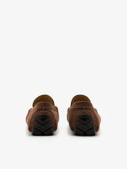Leather Hardware Driving Shoes