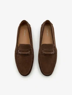 Leather Hardware Driving Shoes