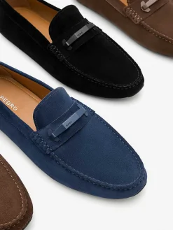 Leather Hardware Driving Shoes
