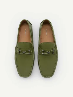 Leather Horsebit Driving Shoes