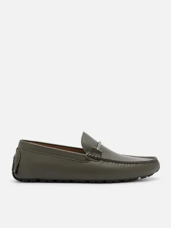 Leather Horsebit Driving Shoes
