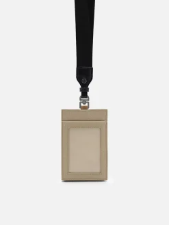 Leather Lanyard Card Holder