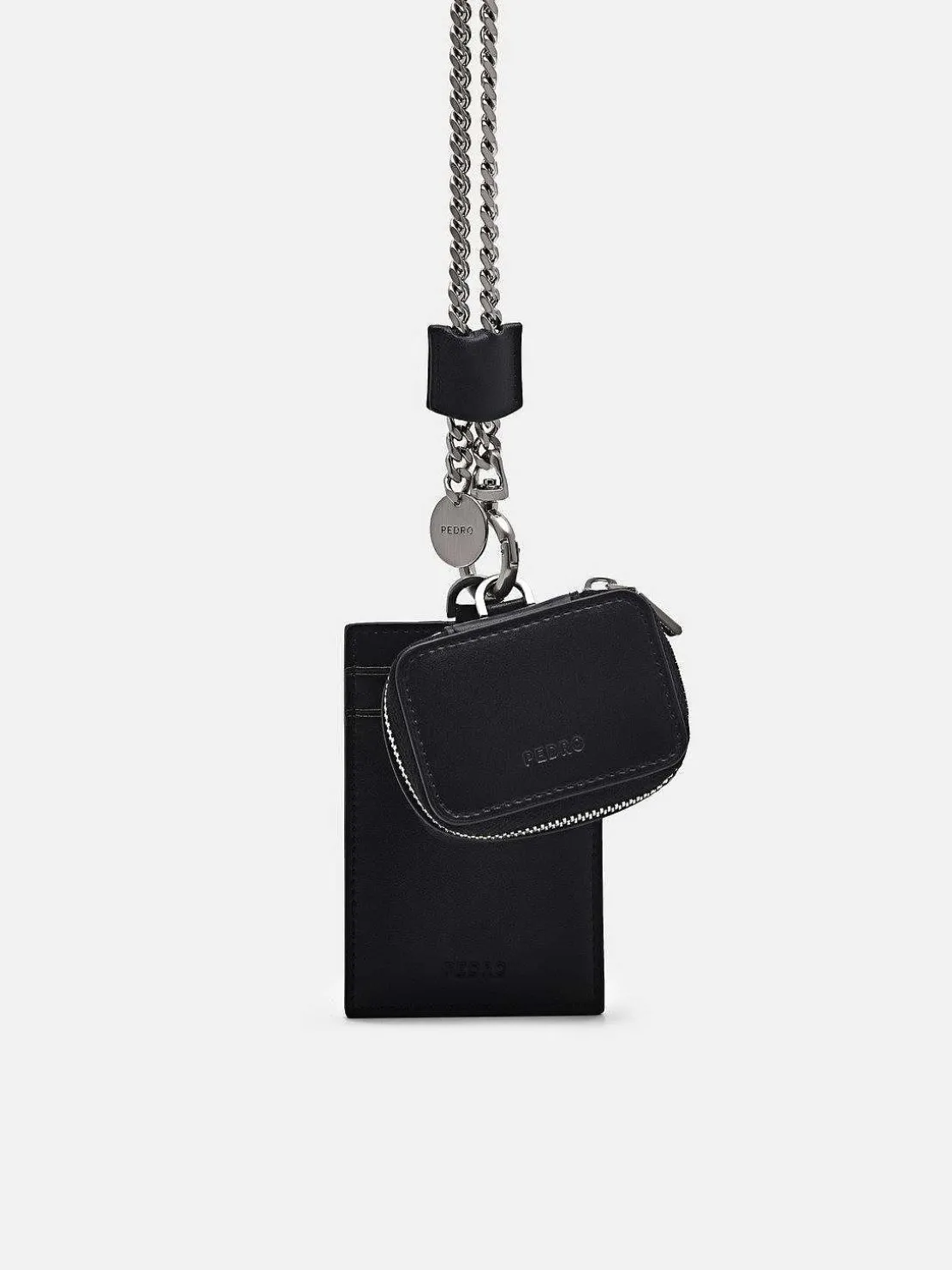 Leather Lanyard With Card Holder