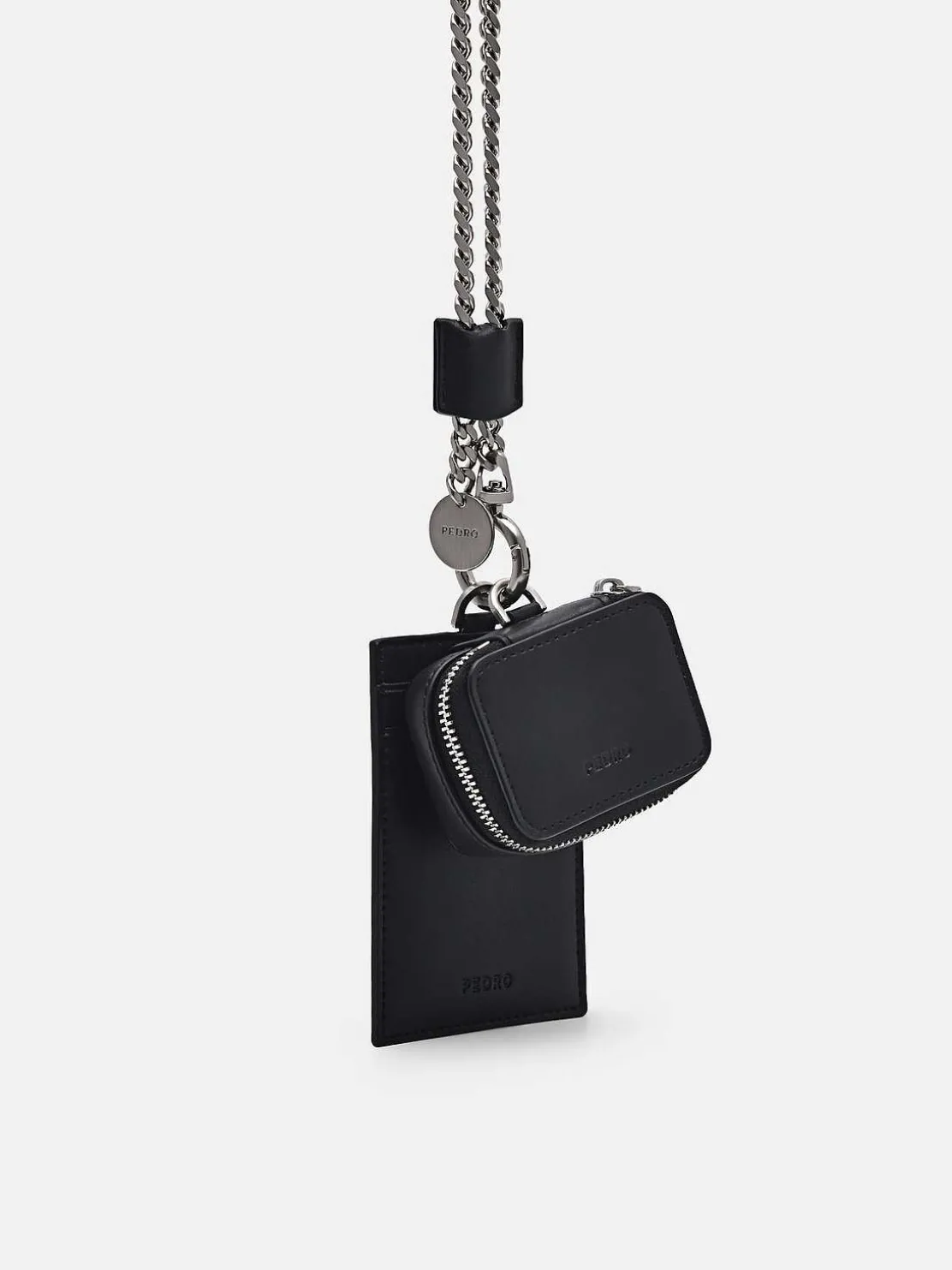 Leather Lanyard With Card Holder