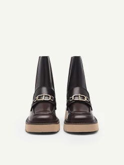 Leather Platform Chelsea Boots