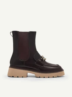 Leather Platform Chelsea Boots