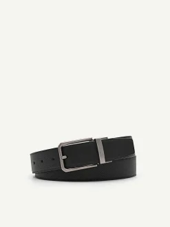 Leather Reversible Pin Belt