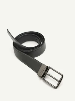 Leather Reversible Pin Belt