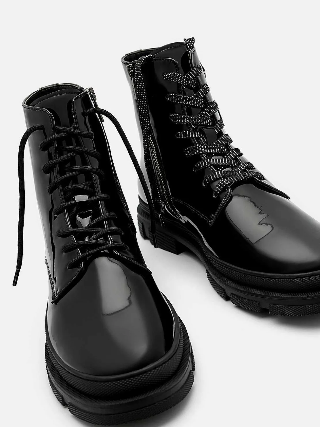 Leather Side-Zip Boots