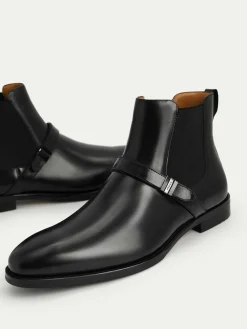 Leather Strapped Boots