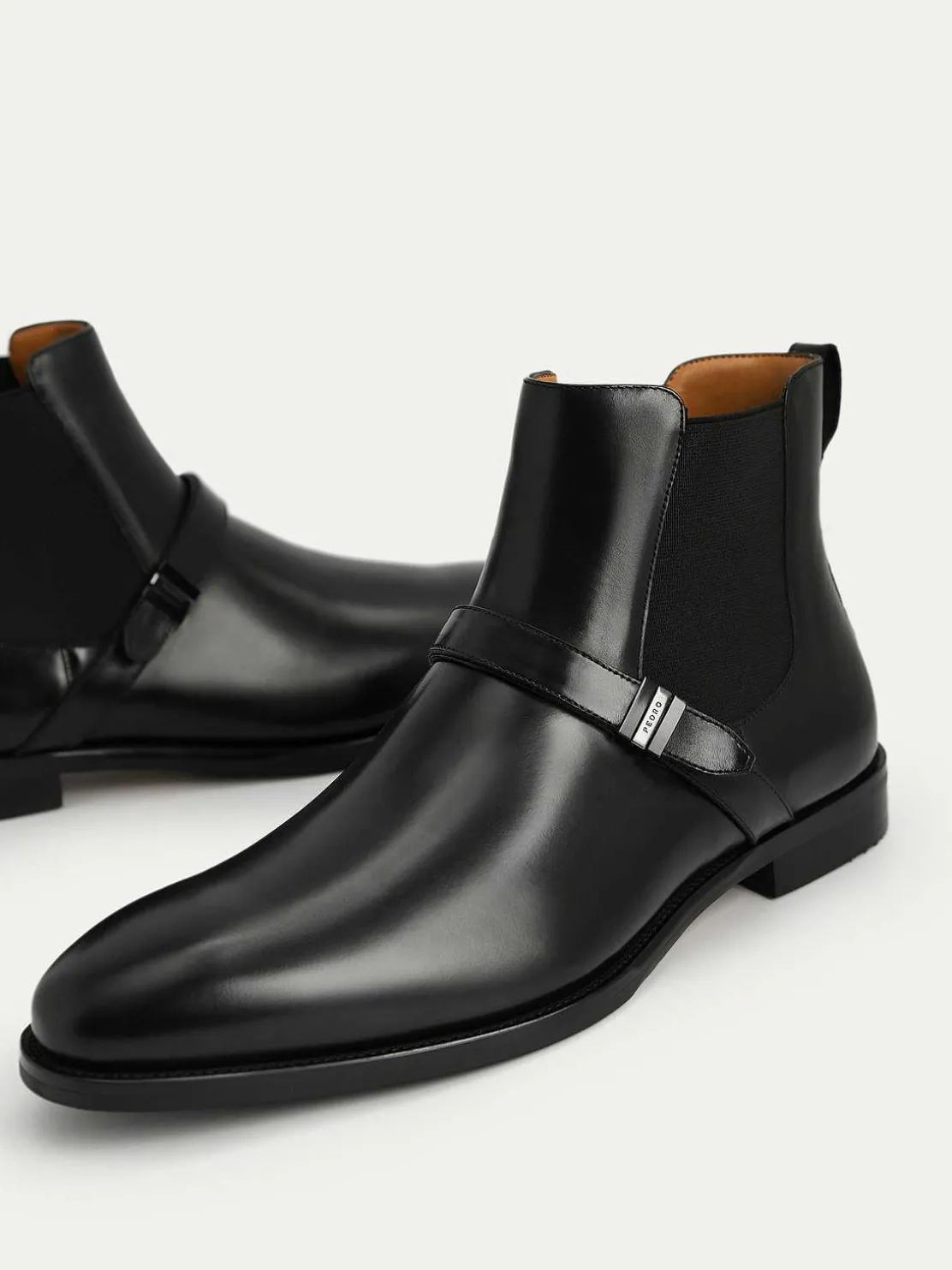 Leather Strapped Boots