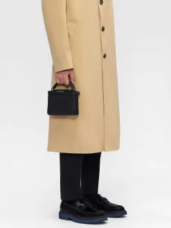 Leather Structured Sling Bag