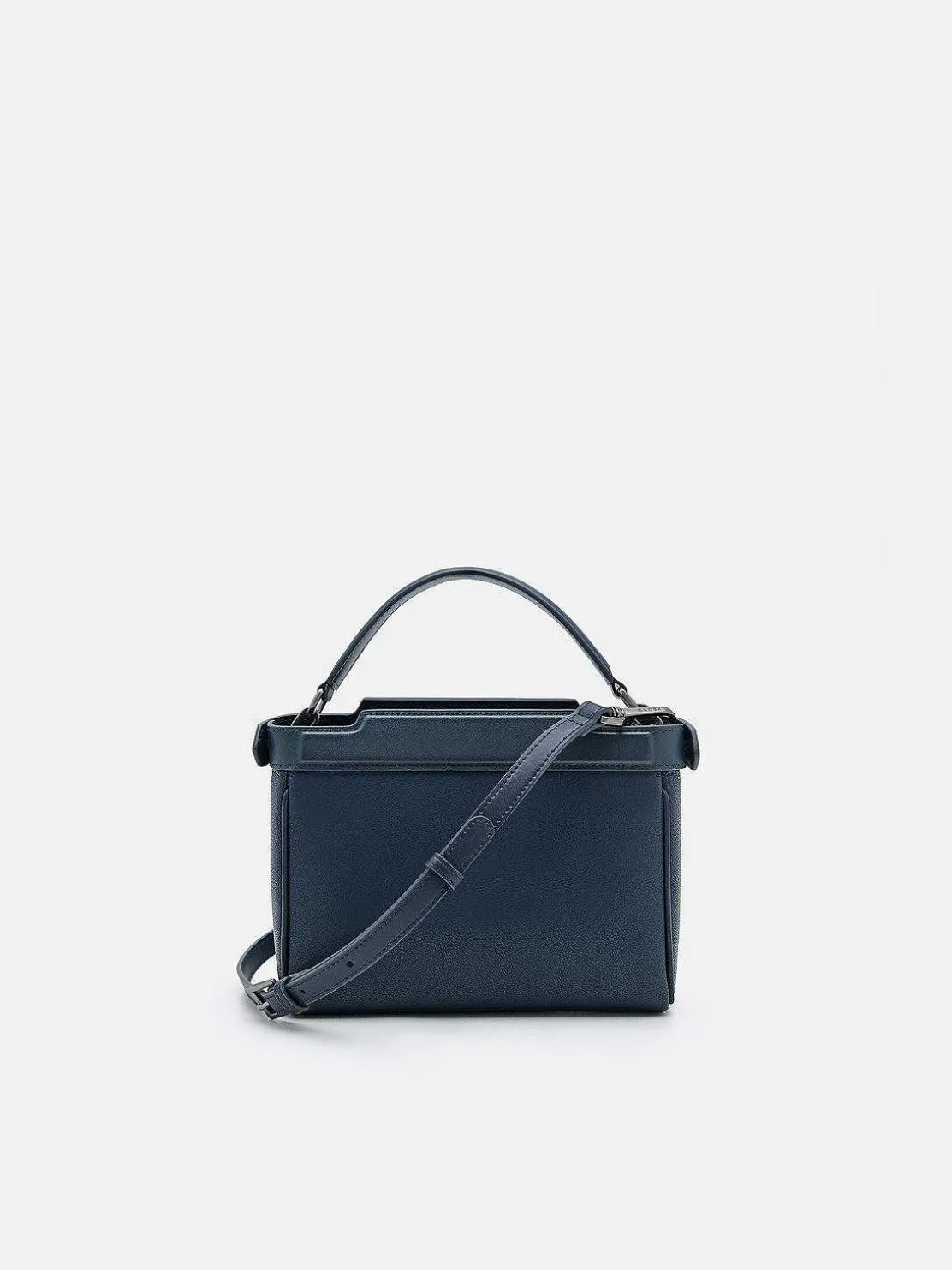 Leather Structured Sling Bag