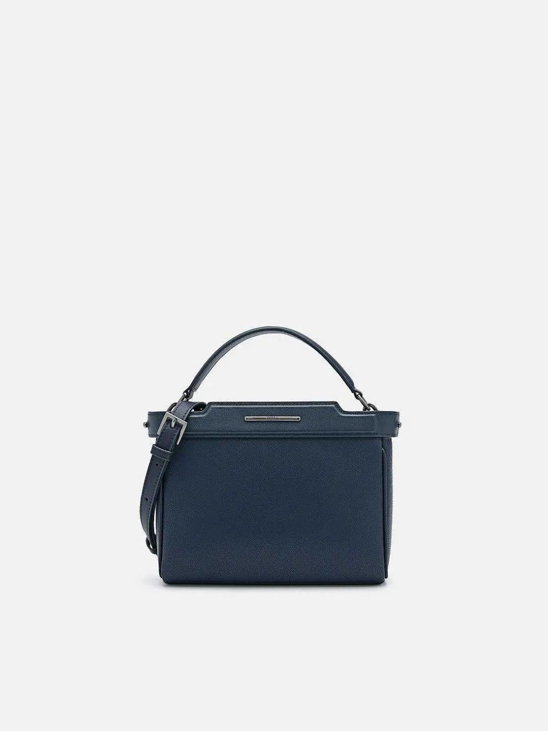 Leather Structured Sling Bag