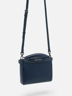Leather Structured Sling Bag