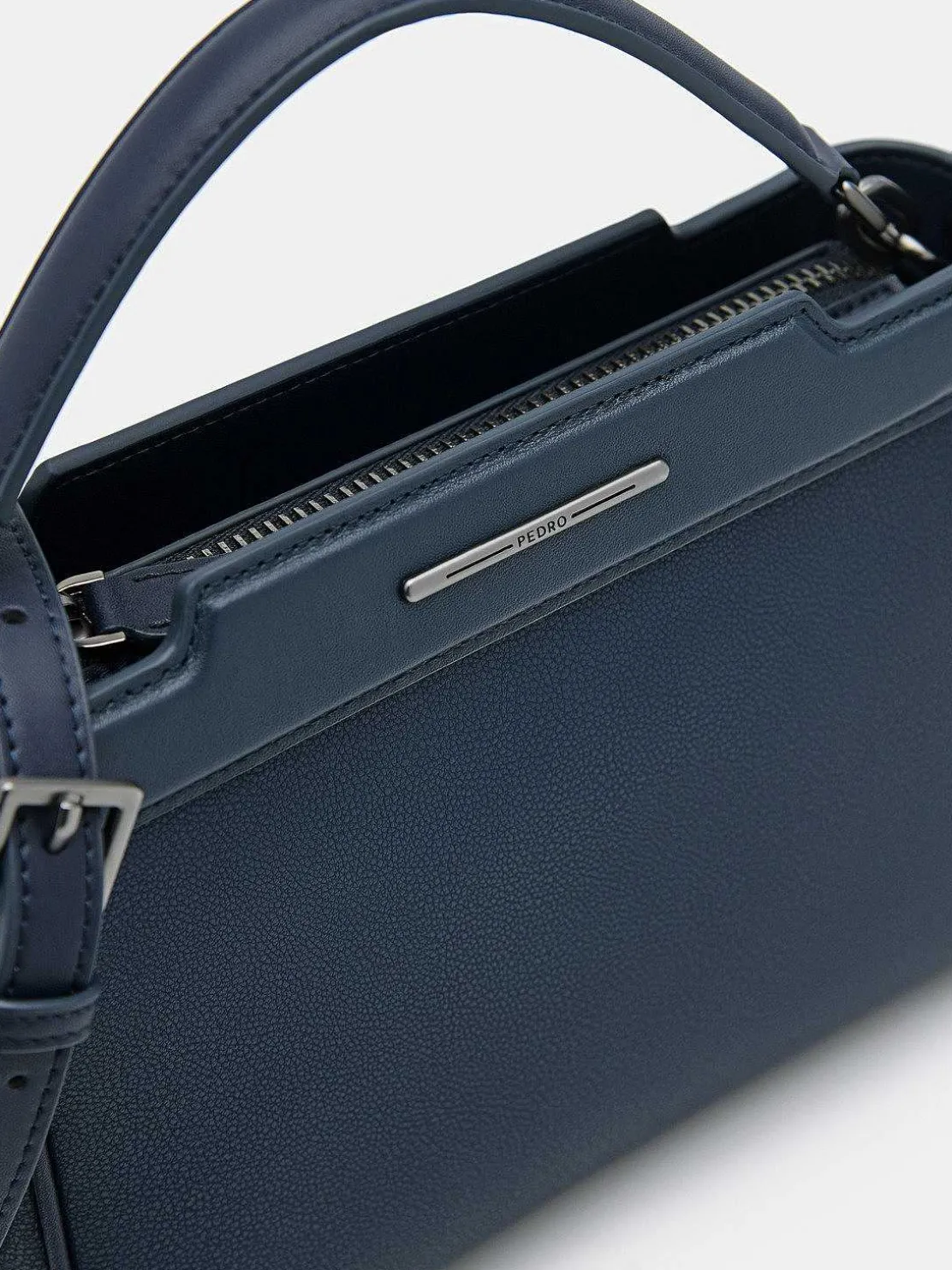 Leather Structured Sling Bag