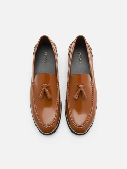 Leather Tassel Loafers