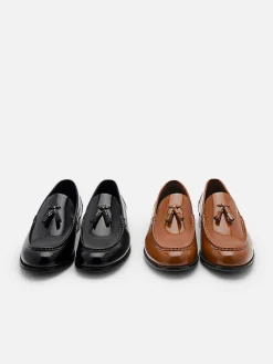Leather Tassel Loafers