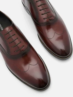Leather Wingtip Oxford Shoes