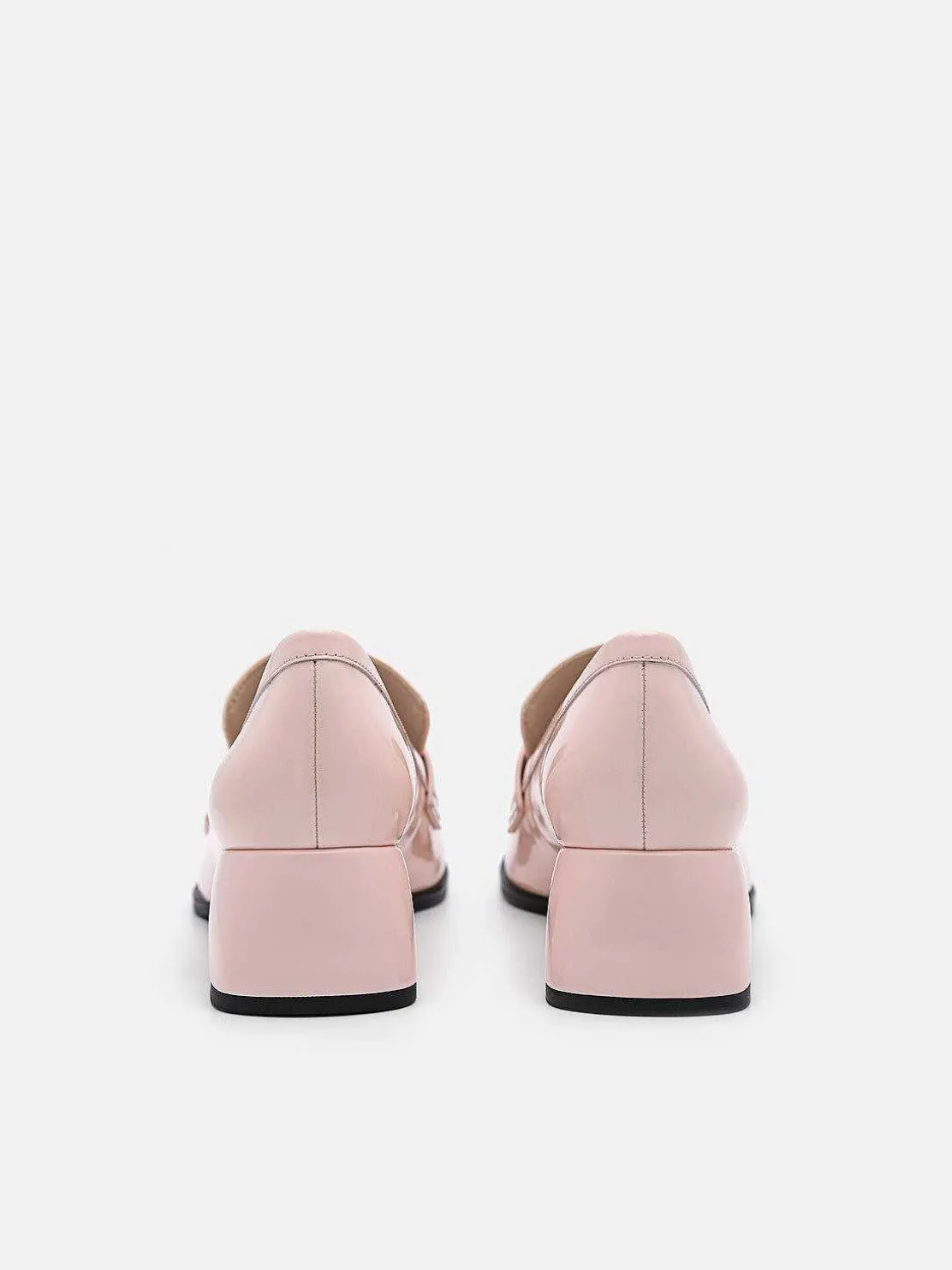 Maggie Leather Heel Loafers