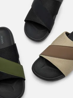 Mesh Slide Sandals