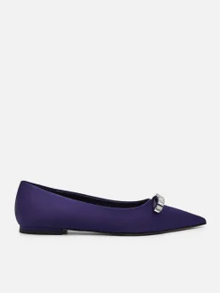 Mindy Satin Ballet Flats
