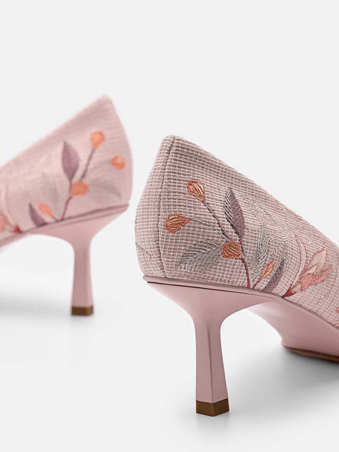 Nica Fabric Heel Pumps