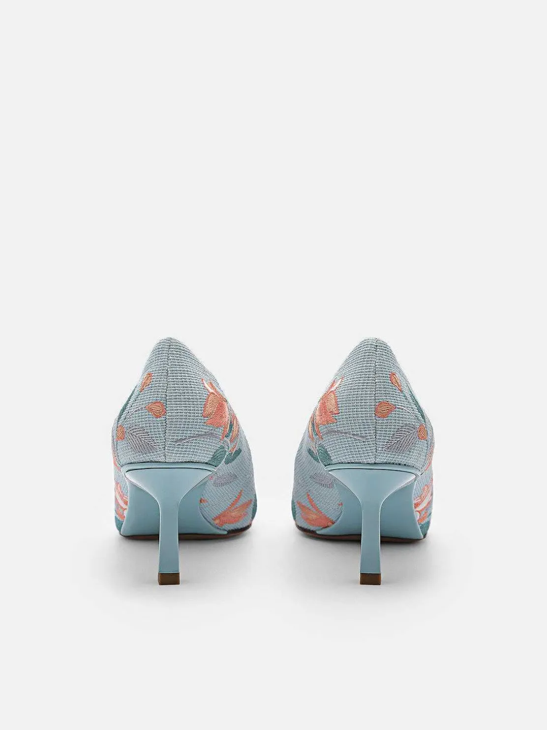 Nica Fabric Heel Pumps