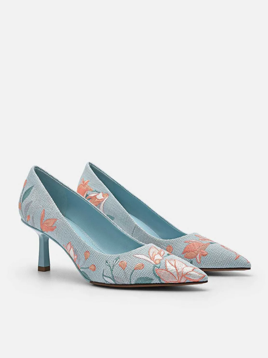 Nica Fabric Heel Pumps
