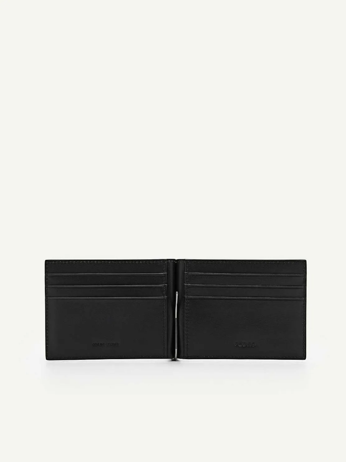 Oliver Leather Bi-Fold Card Holder With Money Clip