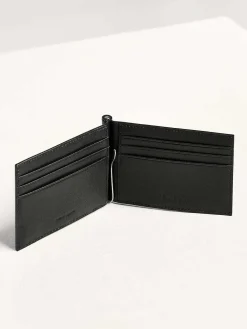 Oliver Leather Bi-Fold Money Clip Cardholder