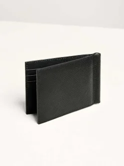 Oliver Leather Bi-Fold Money Clip Cardholder