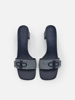 Pedro Icon Fabric Heel Sandals