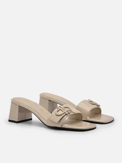 Pedro Icon Leather Heel Sandals