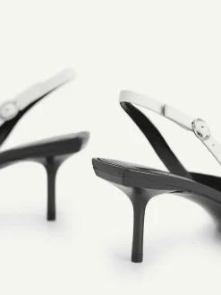 Pedro Icon Leather Pointed Slingback Pumps