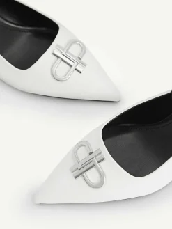 Pedro Icon Leather Pointed Slingback Pumps