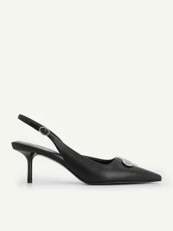 Pedro Icon Leather Pointed Slingback Pumps