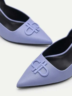 Pedro Icon Leather Pointed Slingback Pumps