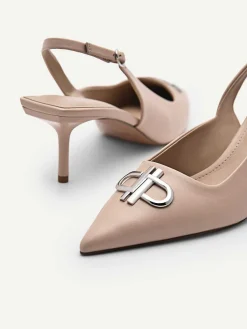 Pedro Icon Leather Slingback Pumps