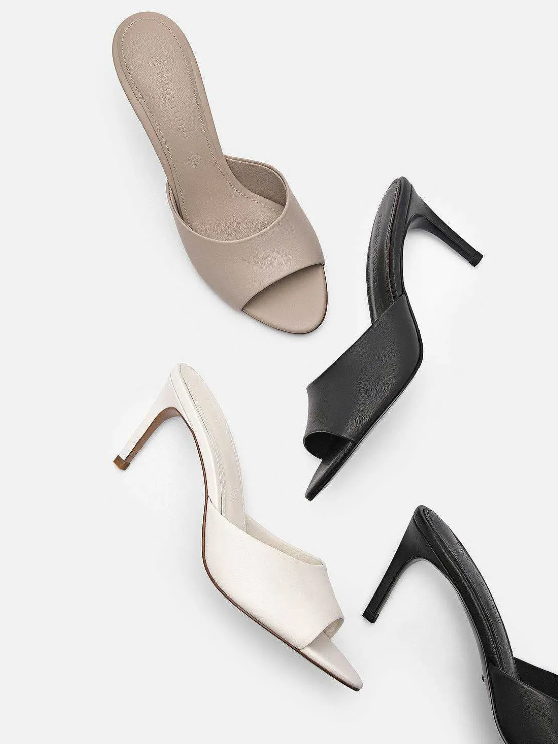 Pedro Studio Ashley Leather Heel Sandals