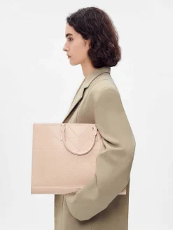 Pedro Studio Leather Pixel Tote Bag