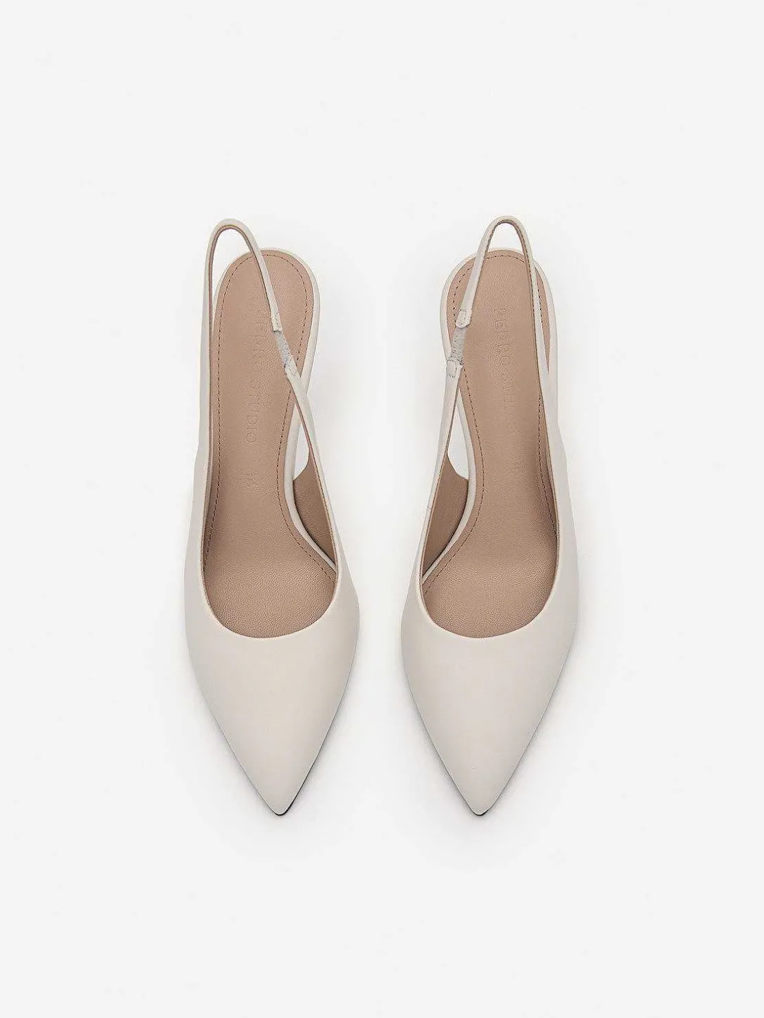 Pedro Studio Liza Leather Slingback Pumps