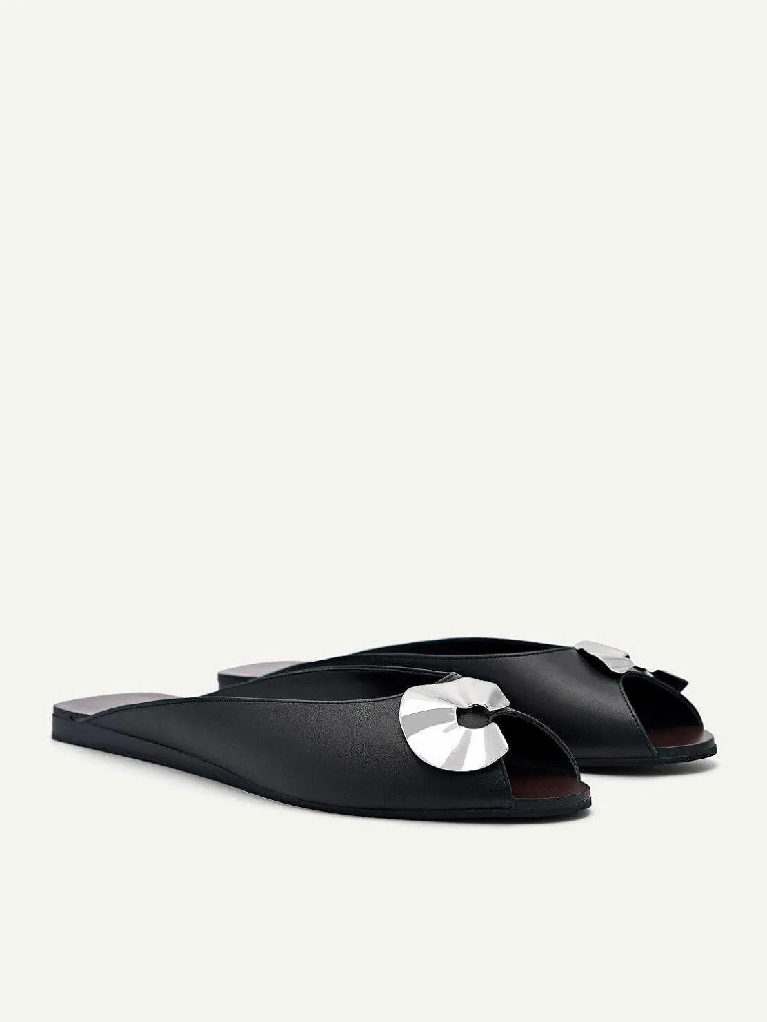 Peep Toe Slip Ons