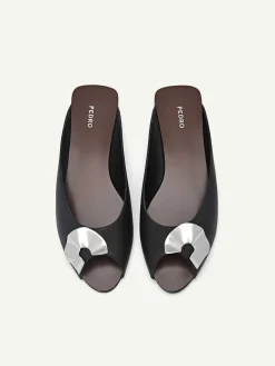 Peep Toe Slip Ons
