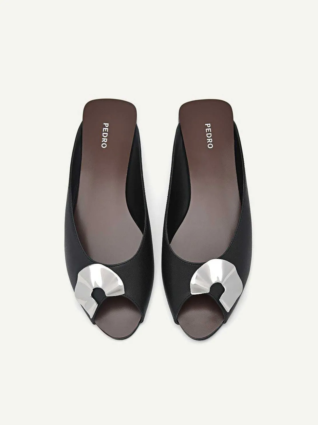 Peep Toe Slip Ons