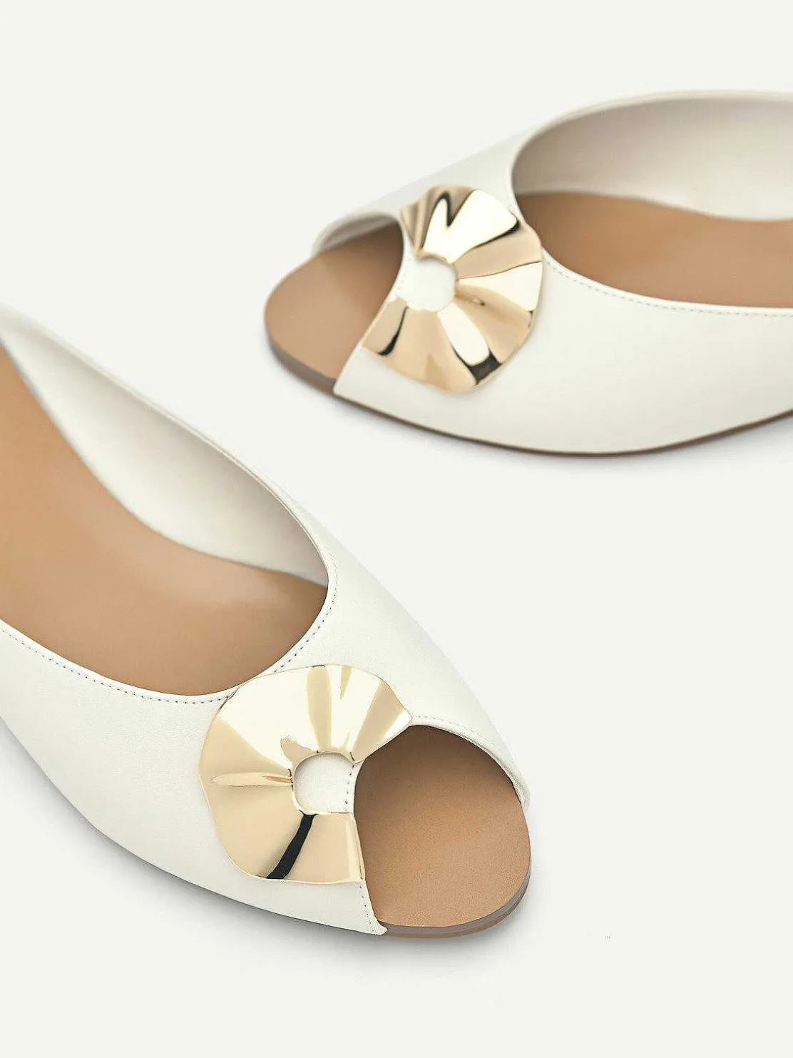 Peep Toe Slip Ons
