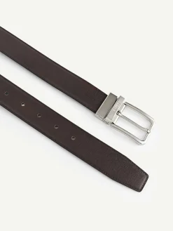 Reversible Leather Pin Belt